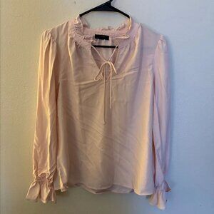 J. Crew Baby Pink Blouse Size Medium